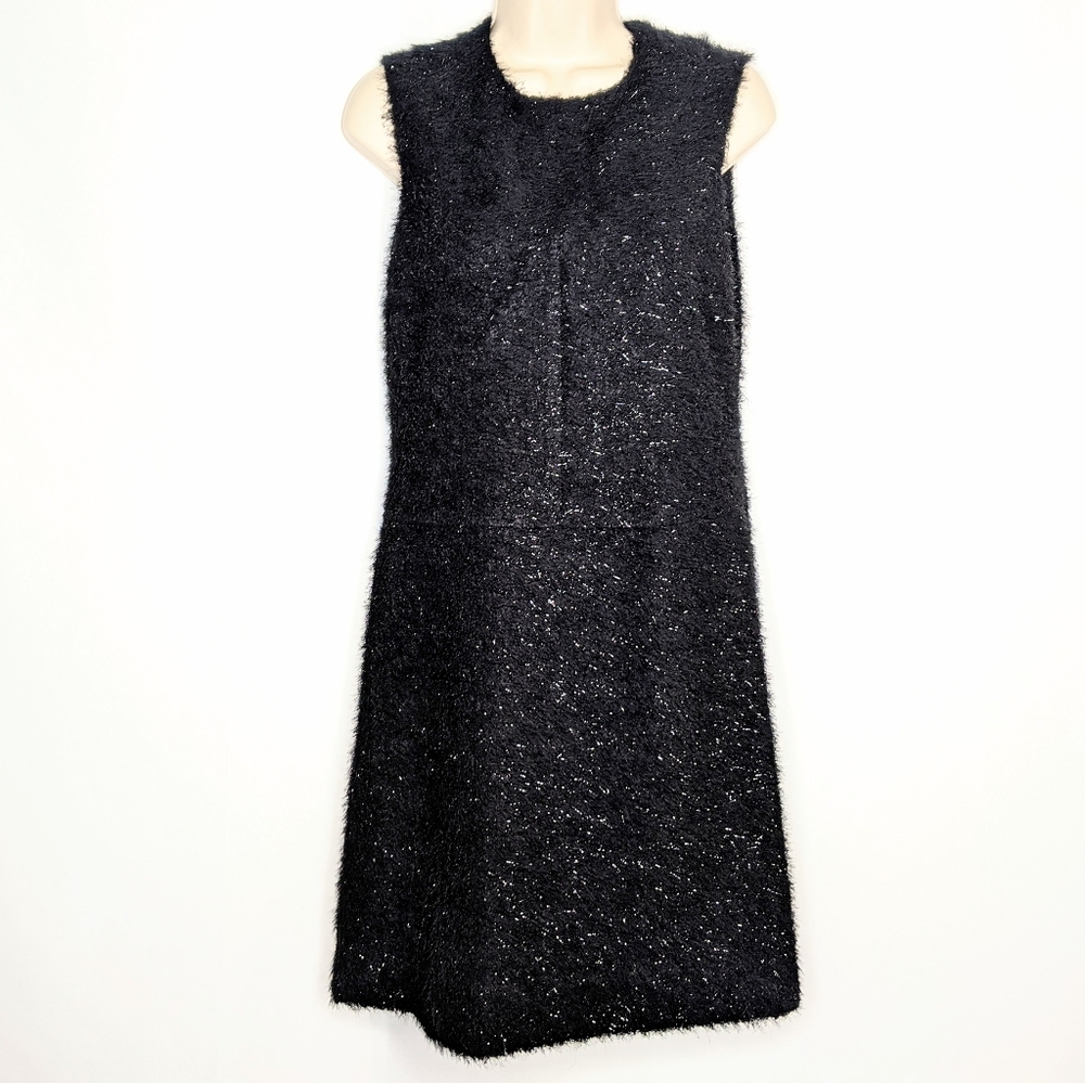 Joe fresh sleeveless faux fur sheath dress